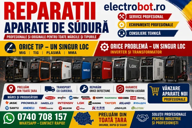 Service aparate de sudura multibrand Romania ELECTROBOT